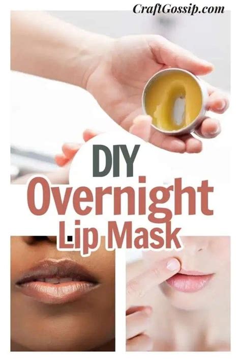 DIY Overnight Lip Mask in 2024 | Lip mask, Dry lips remedy, Chapped ...