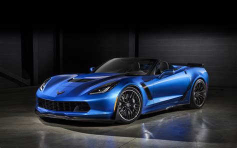 Blue and black Chevrolet Corvette C7 convertible coupe, 2015 Chevrolet Corvette Z06, car ...