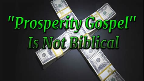 Prosperity Gospel Is NOT Biblical. - YouTube