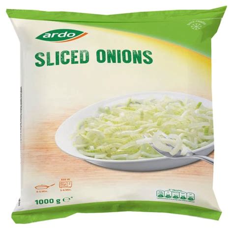 Sliced Onions 1kg Frozen Accompaniments Vegetables Plain