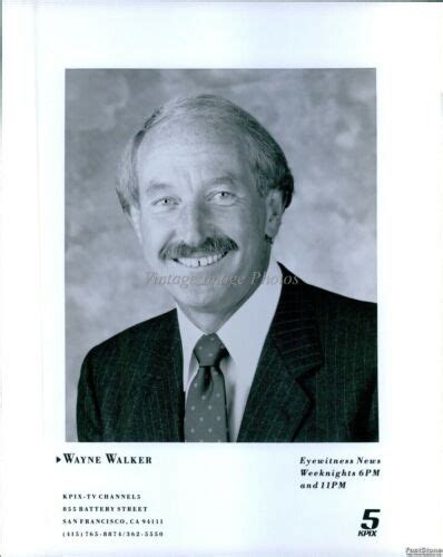 Vintage Kpix-Sf Wayne Walker Sportscaster Football Player News Tv Photo ...