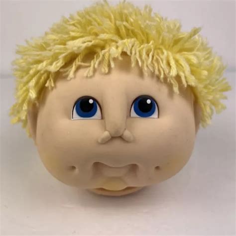 VINTAGE 1984 DOLL Baby Head Thomas Cabbage Patch Craft Blonde/Blue Boy $14.50 - PicClick
