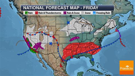 Heavy Rain And Snow For California – National Weather Outlook For ...