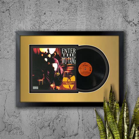 Wu-Tang Clan, Enter The Wu-Tang, Vinyl LP Record Framed and Ready to Hang, Music Gift, Display ...