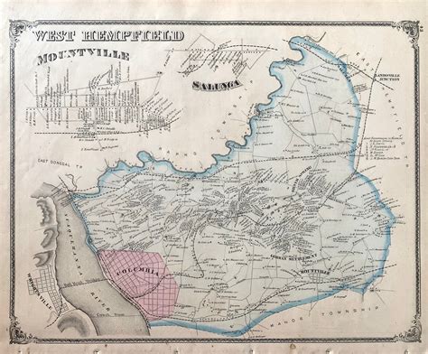 West Hempfield Township Map Original 1875 Lancaster County | Etsy