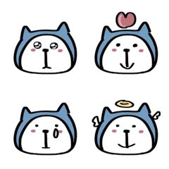 blue cat1 – LINE Emoji | LINE STORE