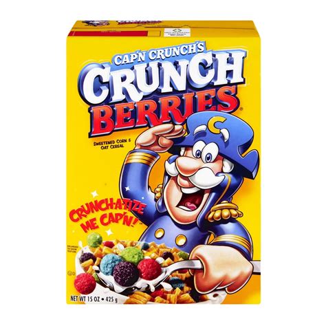 Cap'n Crunch's Crunch Berries Cereal, 15.0 OZ - Walmart.com - Walmart.com