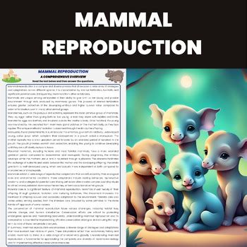 Mammal Reproduction | Vertebrates Unit | Mammalian Biology | TPT