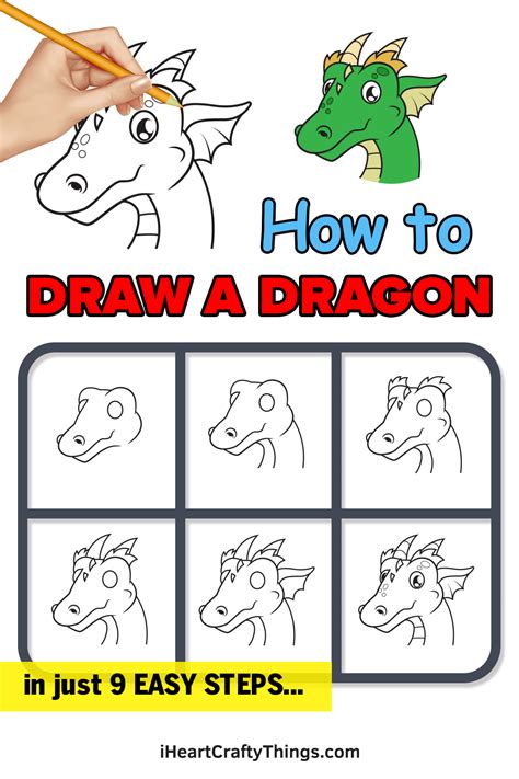 Dragon’s Head Drawing — How To Draw A Dragon’s Head Step By Step