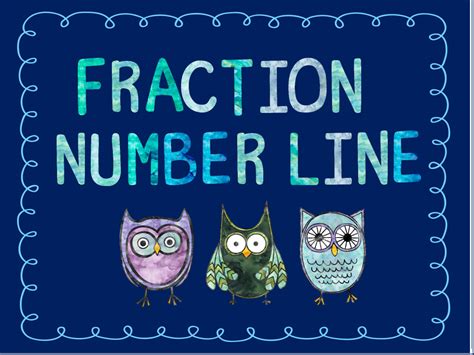 Number Line - Fractions | Teach In A Box
