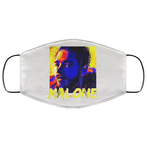 Malone Vintage Rapper Post Malone Face Mask | 0sTees