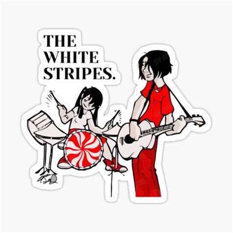 "JACK white stripes Merch " Sticker for Sale by JhakaasDeesign | Redbubble