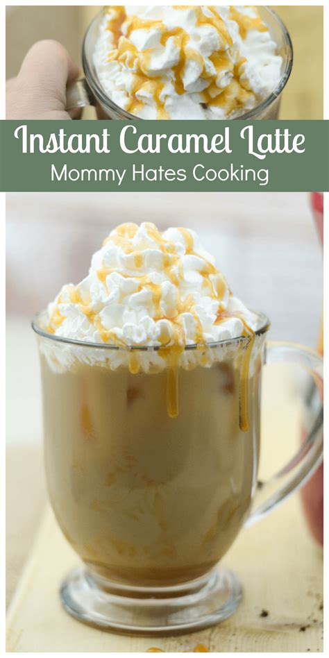 Instant Coffee Iced Caramel Latte - Mommy Hates Cooking