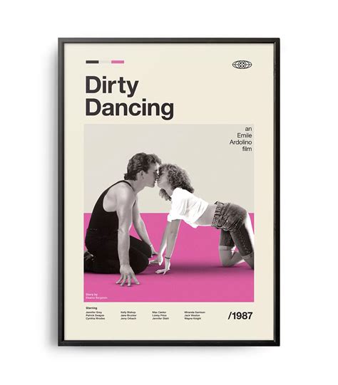 Mid-century modern Dirty Dancing movie poster - Weekend Poster