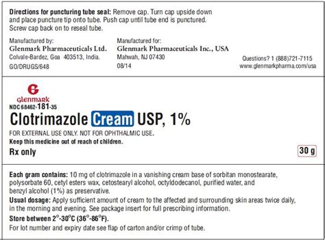 Clotrimazole Cream - FDA prescribing information, side effects and uses