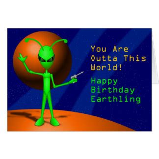 Happy Birthday Aliens Gifts on Zazzle