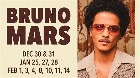 Bruno Mars announces 2023 Park MGM Vegas residency dates - The Music ...