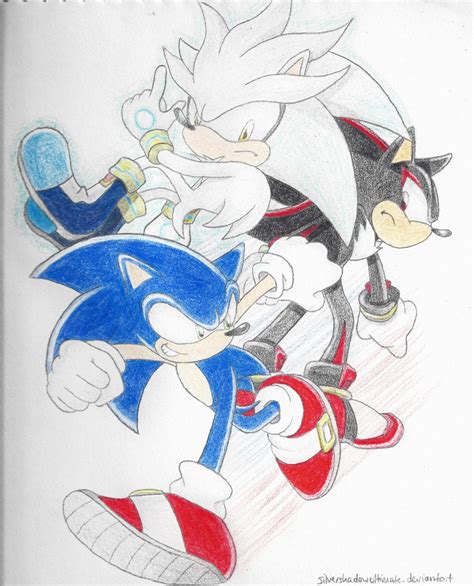 Sonic, Shadow, and Silver by silvershadowultimate on DeviantArt