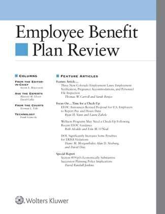 Employee Benefits and Benefit Plans Review | Wolters Kluwer Legal & Regulatory