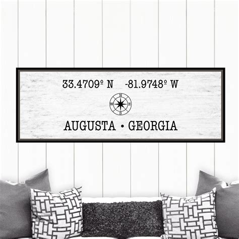 Longitude Latitude Wall Art Personalized Hometown Location | Etsy in 2020 | Personalized wall ...