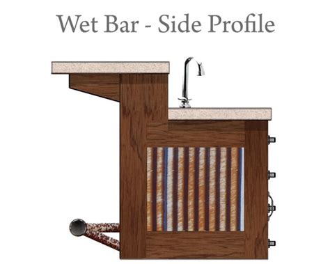 Corrugated metal island / wet bar side view Corrugated Metal Siding ...