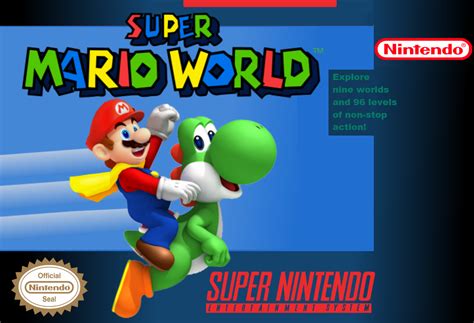 Viewing full size Super Mario World box cover