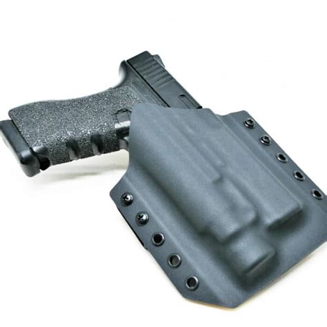 IWB Light Bearing Holster - Glock 43X MOS with TLR-7 SUB - Blackout Series - Code 4 Defense