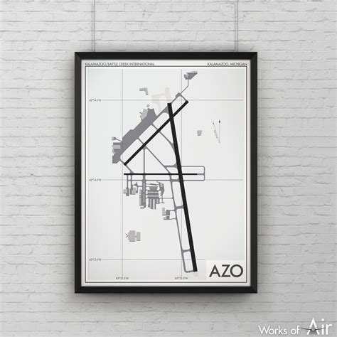 Kalamazoo / Battle Creek International Airport Art Print, AZO KAZO ...