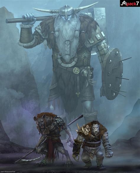 [ART] A Gnoll, an Orc and a Frost Giant walk into a bar... or something : r/DnD