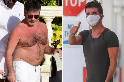 Simon Cowell shows off his toned and slim figure after 21-pound weight ...