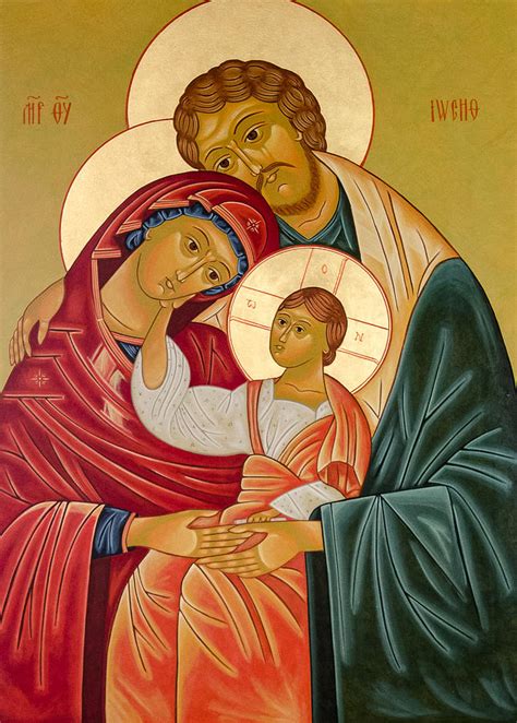 The Holy Family Painting by Brenda Fox