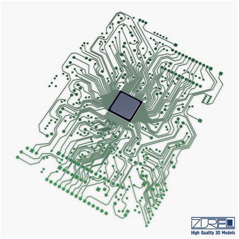 Electronic Circuit V 1 - 3D Model by Zurel