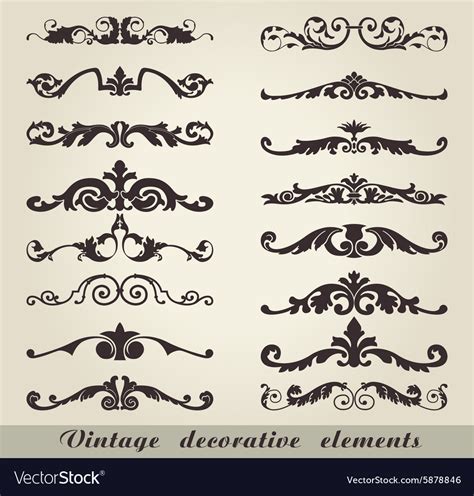 Vintage decorative elements Royalty Free Vector Image