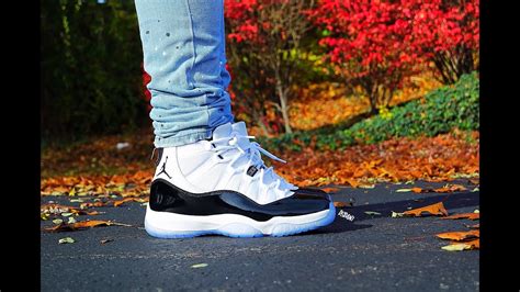 2018 AIR JORDAN 11 "CONCORD" REVIEW & ON FEET! "EARLY LOOK - YouTube