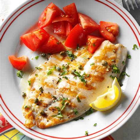 Grilled Tilapia Piccata Recipe | Taste of Home