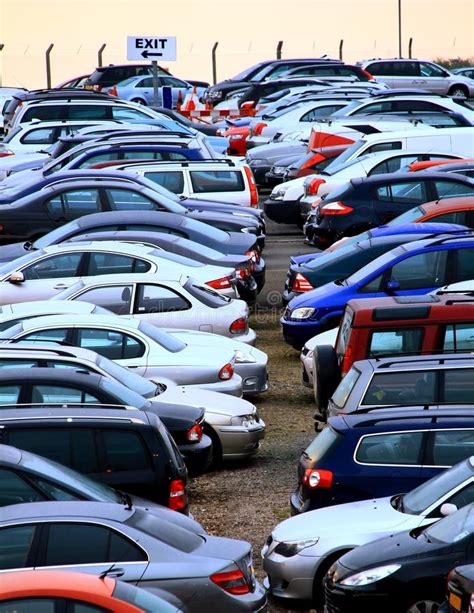 Parking Lot Full of Cars stock photo. Image of automobile - 3892670