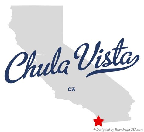 Map of Chula Vista, CA, California