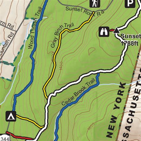 Taconic State Park Map - Lenna Nicolle