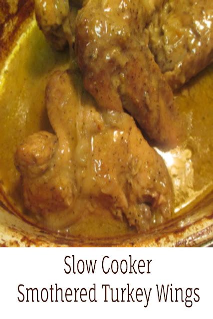 Slow Cooker Smothered Turkey Wings