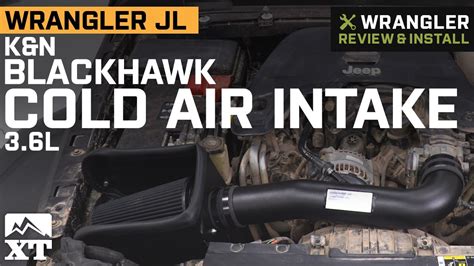 Jeep Wrangler JL 3.6L K&N Blackhawk Cold Air Intake Review & Install - YouTube