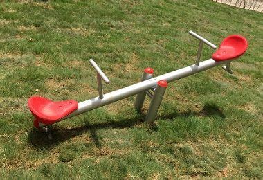 See - Saw | Playground equipment, Outdoor power equipment, Playground