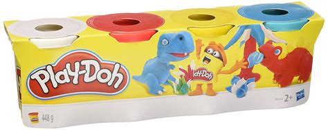 Play-Doh Classic Colors 4 Pack Red Blue Yellow White - Walmart.com