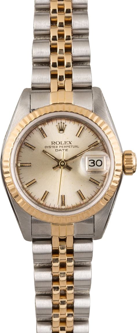 Used Ladies Rolex Oyster Perpetual DateJust Model 69173 - Save up to 50 ...