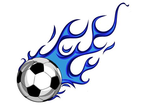 Soccer Ball On Fire Flames Large Size Vinyl Sticker Decal For Truck Car ...