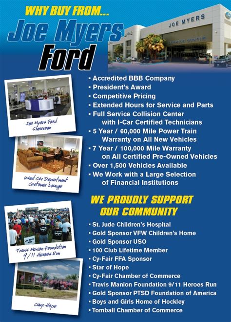 Joe Myers Ford Offers & Benefits | Ford Dealer | Houston & Cypress, TX