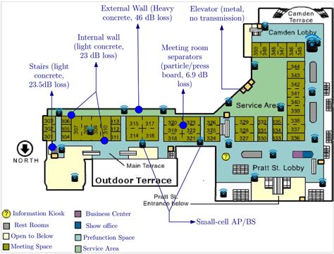 Floor plan of Baltimore Convention Center Meeting Space with... | Download Scientific Diagram