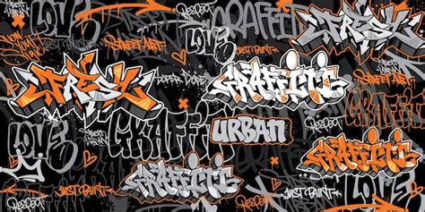 Premium Vector | Urban street art graffiti background