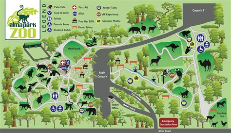 Zoo Map & Amenities | Zoo map, Zoo, Animal sanctuary