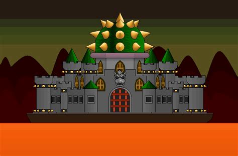 Bowser's Castle NSMW by Gerardo488 on DeviantArt