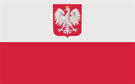 Variant flag of Poland with the Coat of Arms. : r/vexillology